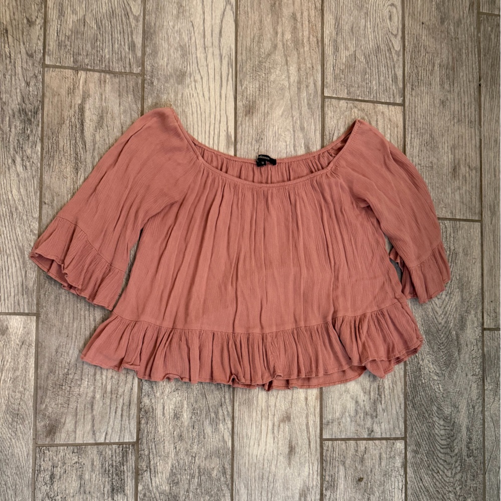 Dusty Rose Ambiance Off The Shoulder Top